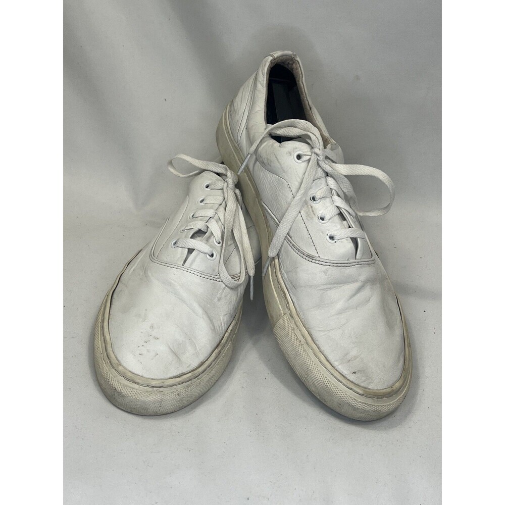 OUR LEGACY  vintage Mens 11 White Leather Sneakers Lace up, fair condition